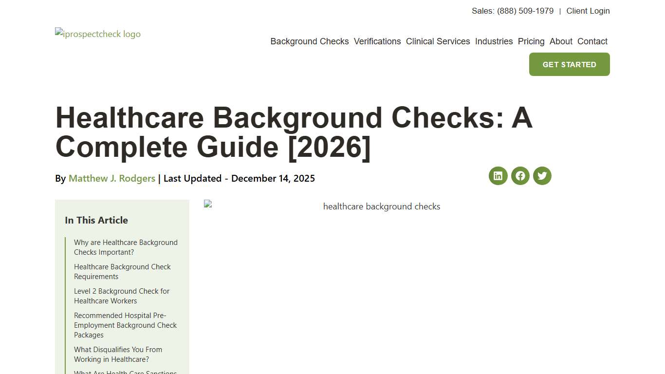 Healthcare Background Checks: A Complete Guide [2026]